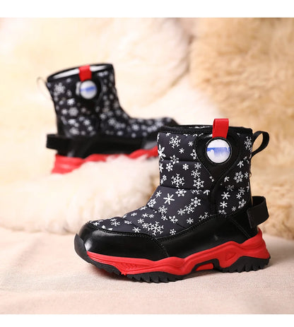Hot Sell Girls Boots Children Snow Boots For Boys Fashion Sneakers Winter Kids Warm Snow Boots Sport Fashion Leather Shoes