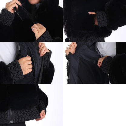 Skiing Hoodie Coats Winter Windproof Slim Ski Jacket Women Warm Thickened Snowboard Clothes Mountain Outdoor Sports Snow Jackets