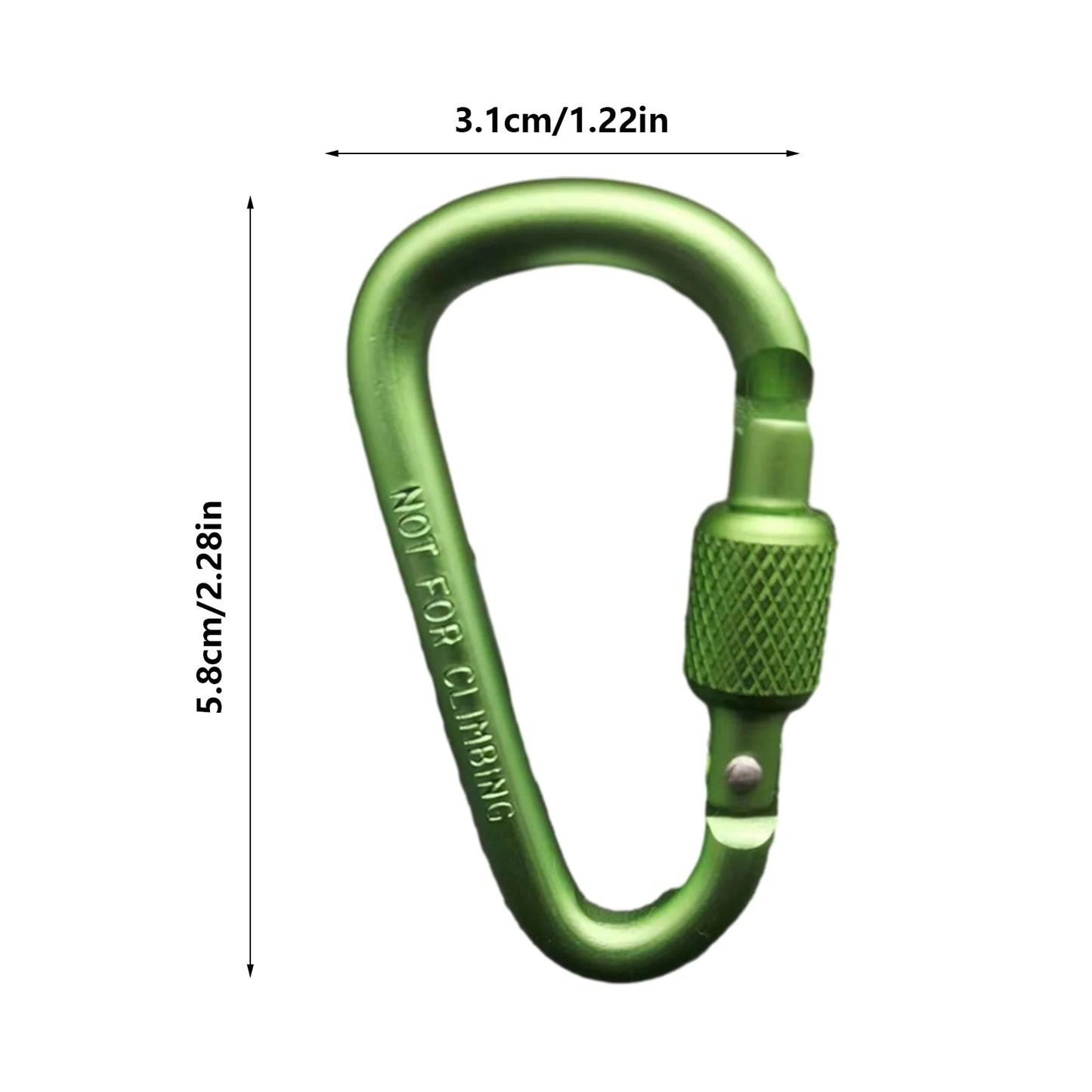 Double Clip Carabiner Outdoor Hook Clip Multi-Use Outdoor S Chain Hooks Portable Backpack Locking Hooks With 360 Degree Swivel
