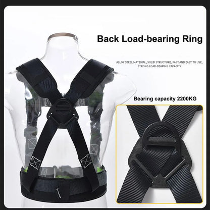 High-altitude Work Safety Belt Rope Set Outdoor Rock Climbing Electrician Construction Safety Harness Protective Equipment