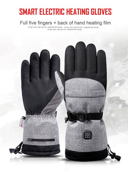 Winter Gloves 3M Cotton Heating Hand Warmer Electric Thermal Gloves Waterproof Snowboard Cycling Motorcycle Bicycle Ski Outdoor