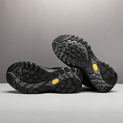 HIKEUP High-Top Men Hiking Boot Winter Outdoor Shoes Lace-Up Non-slip Sports Casual Trekking Boots Man Suede Warm Shoes