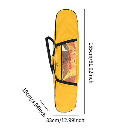 Ski Bag Snowboard Bag Wheeled Carrier Bag Carry Case Snowboard Backpack Ski Equipment Bag for Winter Sports Outdoor Skiing