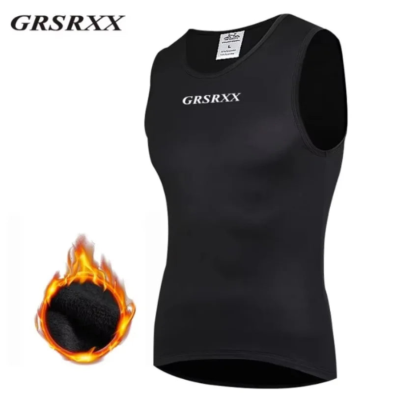 GRSRXX Thermal Winter Cycling Jacket MTB Bike Coat Bicycle Coat Sleeveless  Long Sleeve Clothing Cycling Jersey Ciclismo Unisex