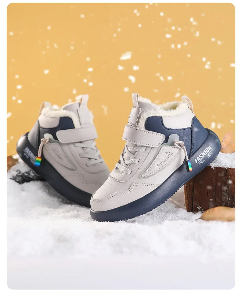 Children Snow Boots Winter Warm Casual Sneaker Boys Kids Shoes Outdoor Walking Shoes Non-slip Girls Sports Tennis Footwear New