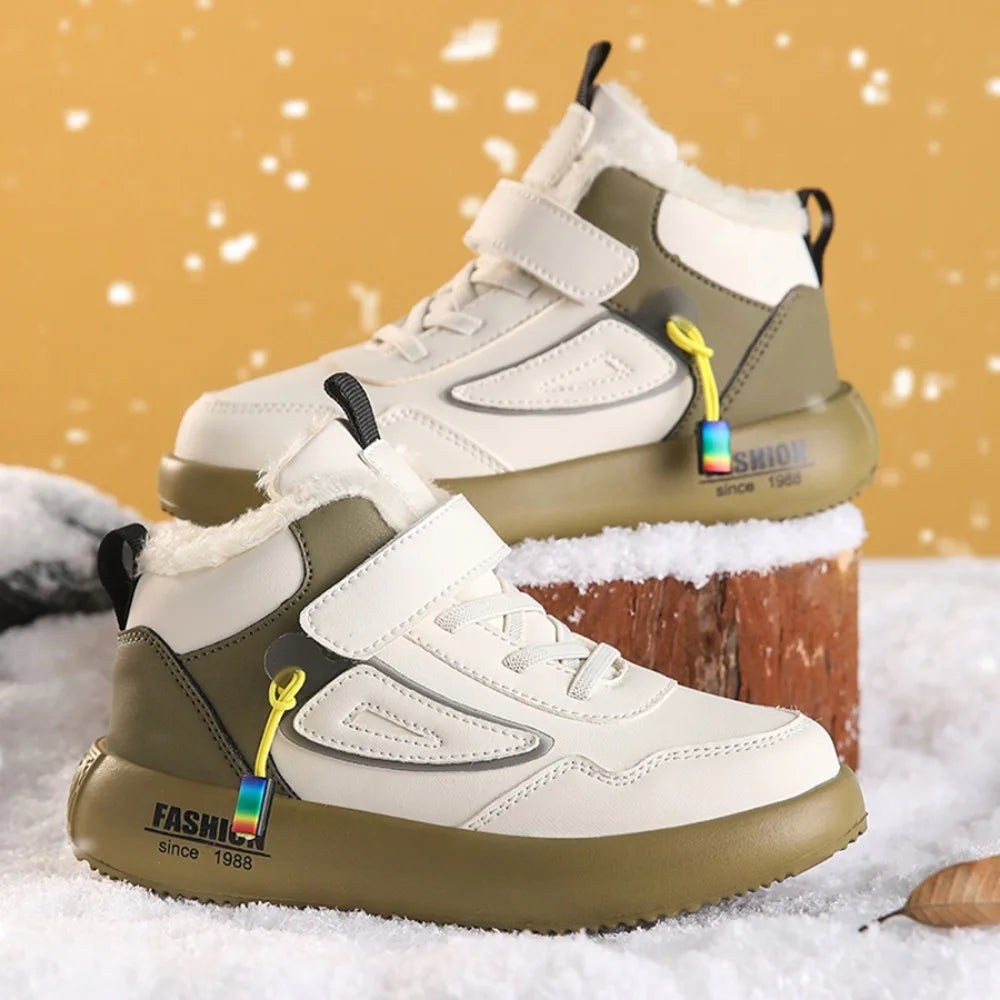 Children Snow Boots Winter Warm Casual Sneaker Boys Kids Shoes Outdoor Walking Shoes Non-slip Girls Sports Tennis Footwear New