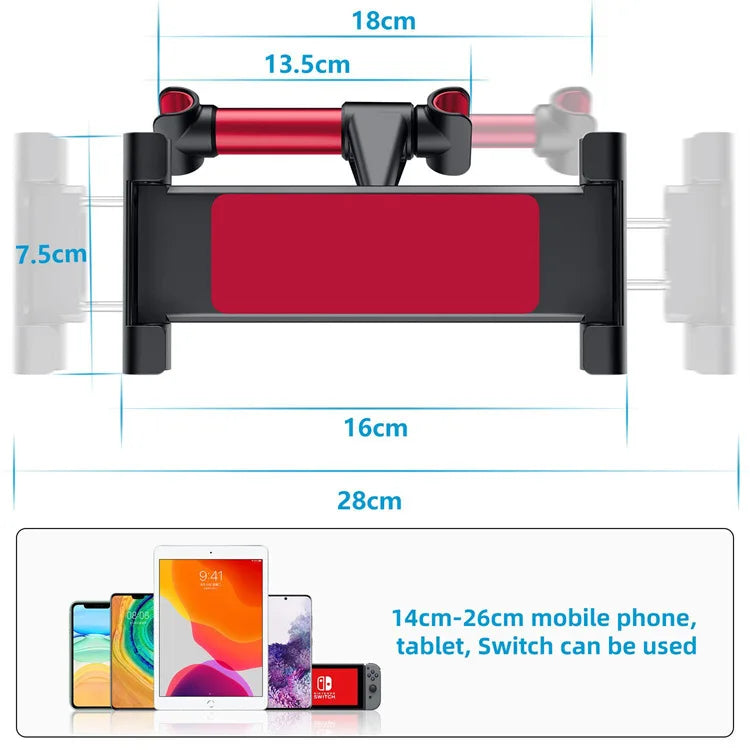Car Rear Seat Bracket Car mobile phone holder Car rear headrest bracket Snap on flat bracket Automotive interior modification