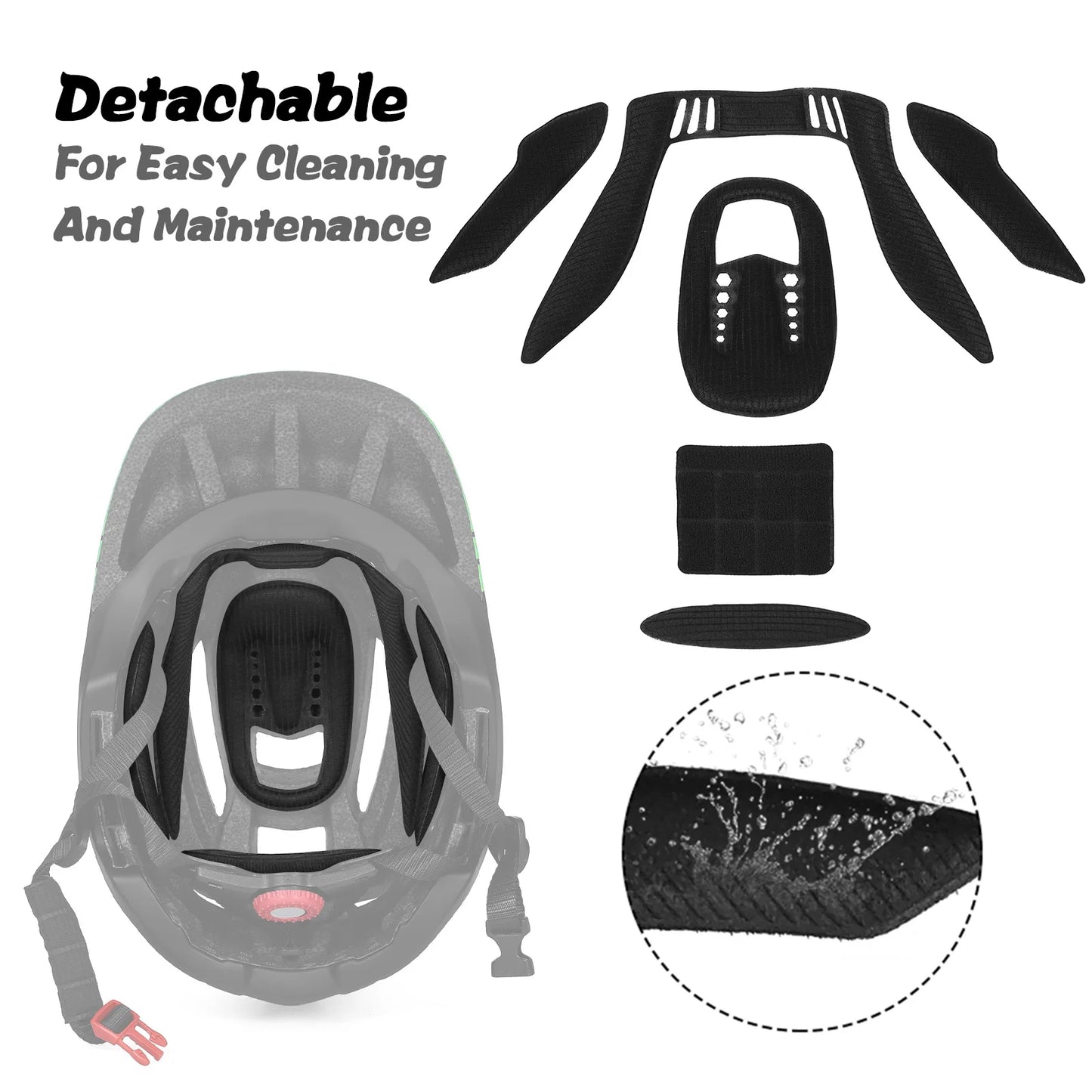 Kids Detachable Full Face Helmet Children Sports Safety Helmet for Cycling Skateboarding Roller Skating