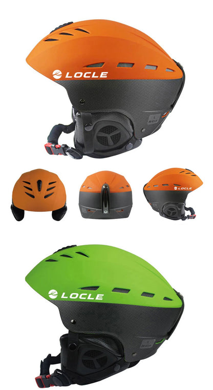 LOCLE Men Skiing Helmet Women Children Boys Girls Ski Helmet Skating Skateboard Snowmobile Motorcycle Helmets Size 52-64cm
