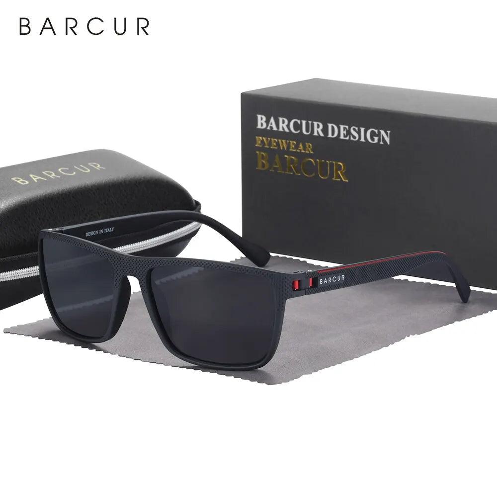TR90 Polarized Sunglasses Men Women - Lightweight UV400 Sports Eyewear Anti-Reflective