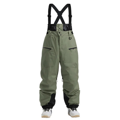 Loose Windproof Skiing Pants Thickening Warm Ski Overalls Men Winter New Snow Clothes Waterproof Pant Outdoor Snowboard Trousers