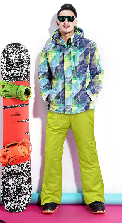 New Men's Ski Hoodie Warm Windproof Waterproof Ski Hoodie Jacket Outdoor Skiing Snowboarding Hoodie Ski Equipment
