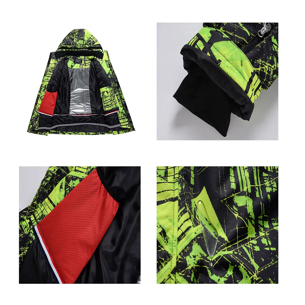 New Men's Snowboarding Ski Jacket Winter Outdoor Warm Windproof Waterproof Breathable Ski Clothes Male Skiing Ski Coat