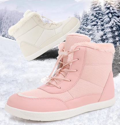 Clearance_2024 women's barefoot snow boots warm snow boots outdoor hiking shoes winter fur ankle boots women's boot Barefoot Ank