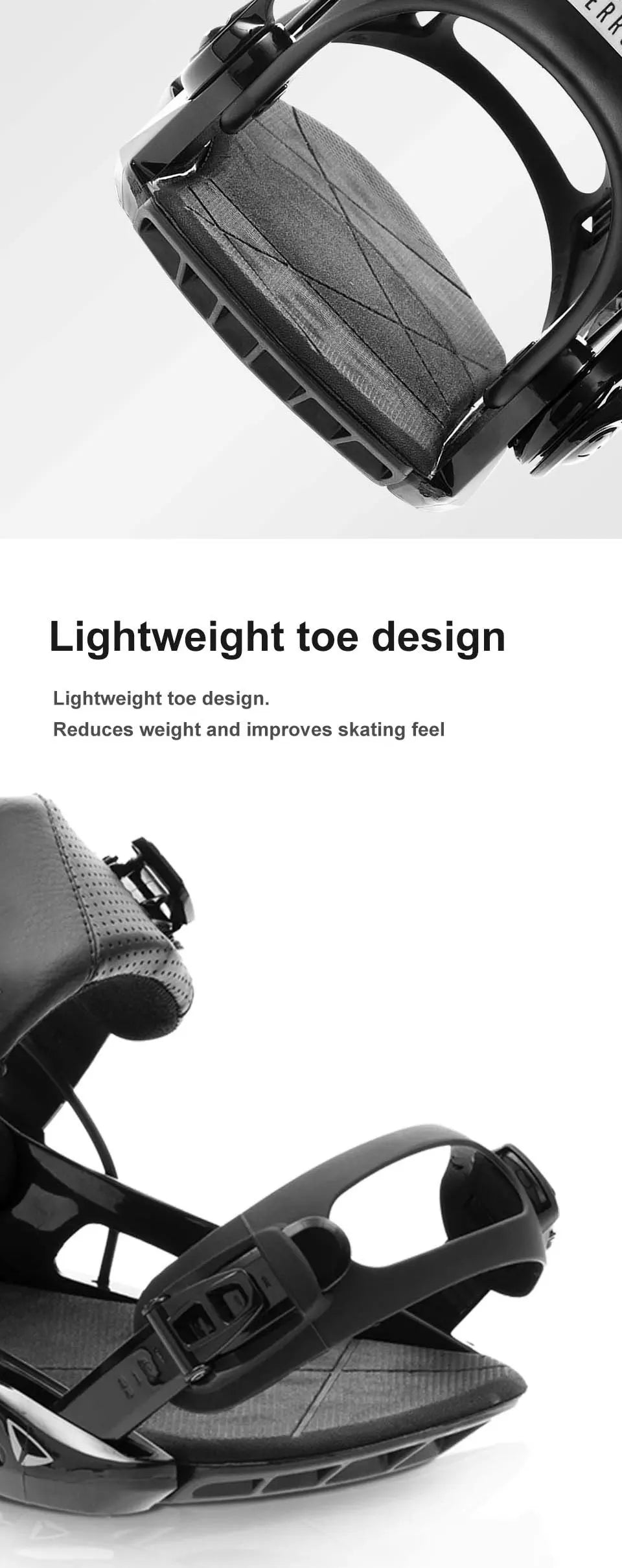 TERROR FS630 Step-In Snowboard Bindings Men Women 3D Highback EVA Shock Absorption Freestyle All-Mountain Quick Entry