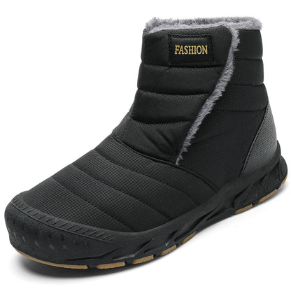 New Men Winter Snow Boots Outdoor Women Velvet Warm Walking Shoes Waterproof Ski Shoes High-Top Cotton Boots Thick Cotton Shoes