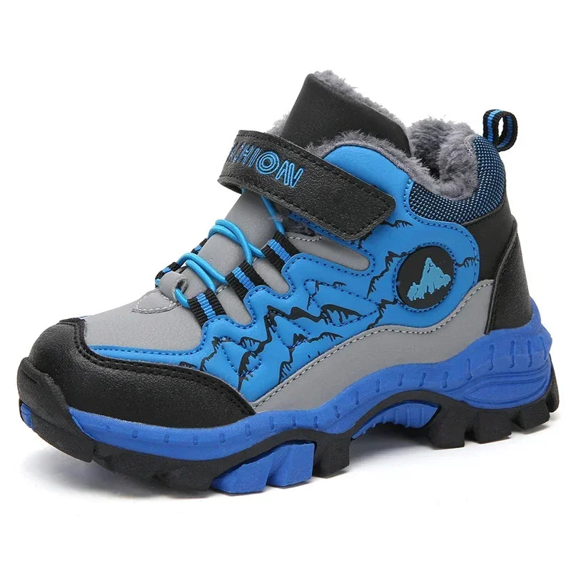 New Classic Snow Boot Boy Wear Resisting Outdoor Sports Hiking Shoes Climbing Shoes Anti Skid Claw Footwear Children Sneakers