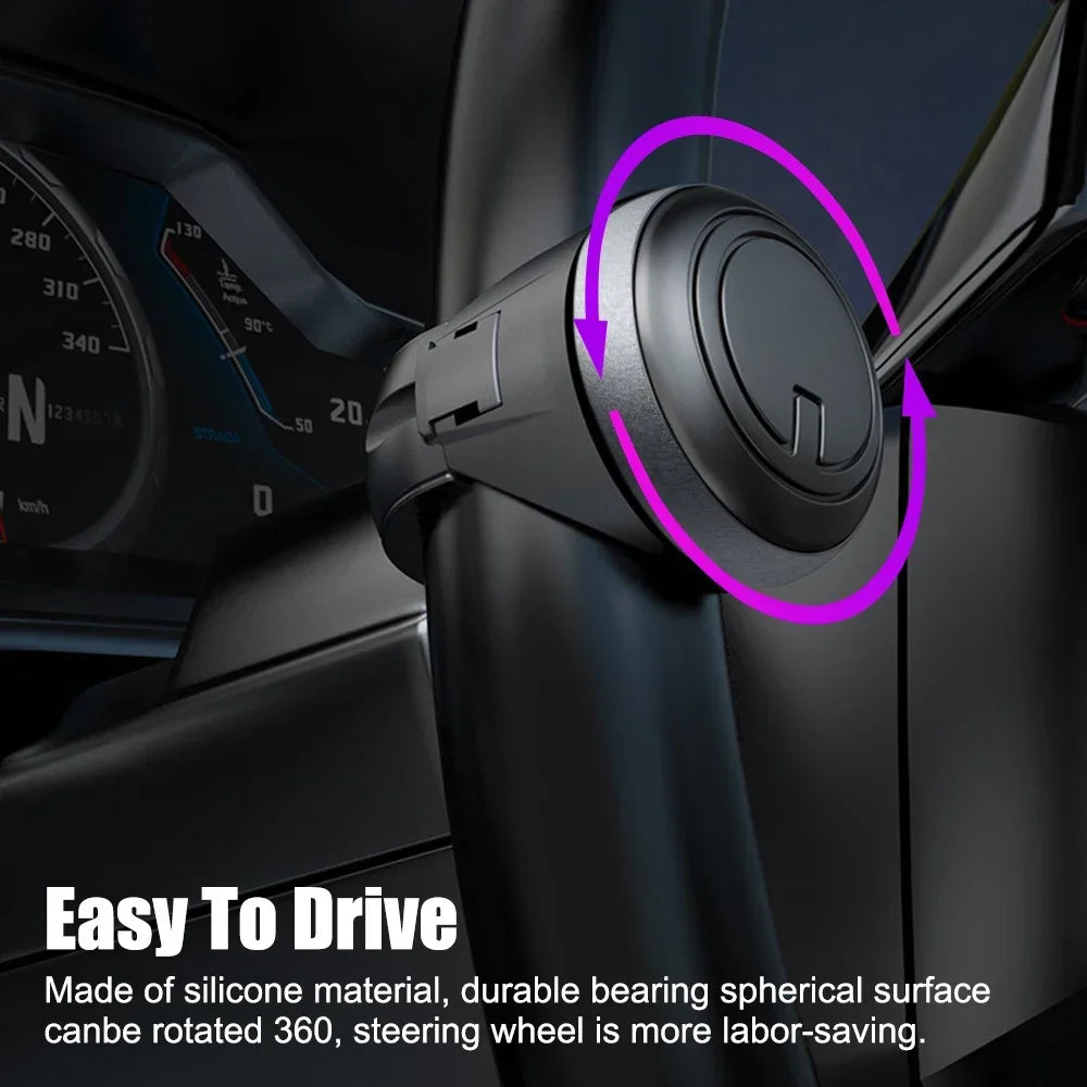 Universal Car Steering Wheel Booster Ball Labor Saving Turning Spinner Knob Bearing Power Handle Holder Automotive Accessories
