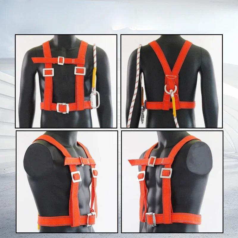 Adjustable Safety Belt Aerial Work External Wall Rescue Protection Safety Rope Outdoor Climbing Safety Harness