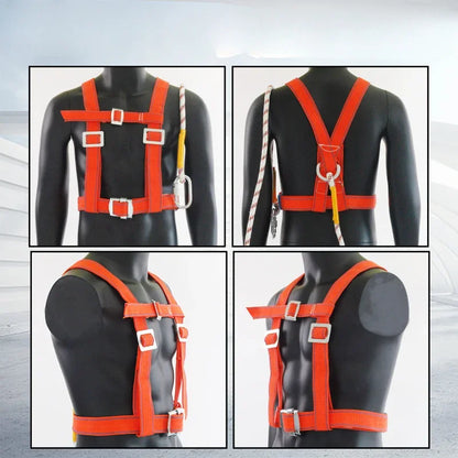 Adjustable Safety Belt Aerial Work External Wall Rescue Protection Safety Rope Outdoor Climbing Safety Harness