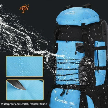 90L Large Capacity Travel Backpack Men Women Camping Hiking Climbing Mountaineering Bags Outdoor Sports Shoulder Rucksack