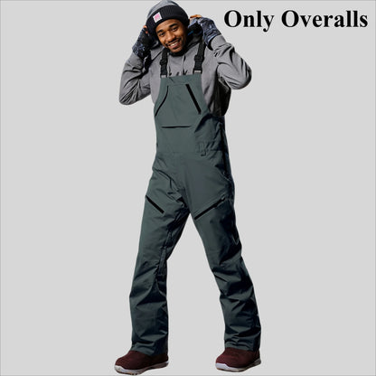 Waterproof Snowboard Sport Pants Winter New Skiing Trousers Men Loose Ski Overalls Outdoor Windproof Snow Strap Pants Clothing