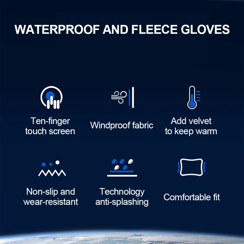 KoKossi Winter Children Ski Gloves Keep Finger Warm Thicken Waterproof Snowboard Snow Kids Gloves For Boys Girls Windproof