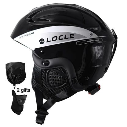 LOCLE Men Skiing Helmet Children Women Ultralight Extreme Sports Skateboard Snowboard Helmet Snowmobile Motorcycle Helmet