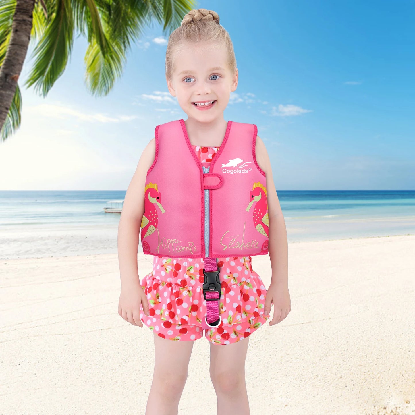 Neoprene Children's Life Jacket Wakeboard Jet Surf Surfing Buoyancy Aid Safe Buckle Jackets for Surfing Swimming Sailing Rafting