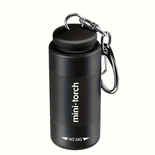 LED Micro Pocket Flashlight Portable USB Rechargeable Keychain Flashlight Waterproof Home Outdoor Hiking Camping Flashlight