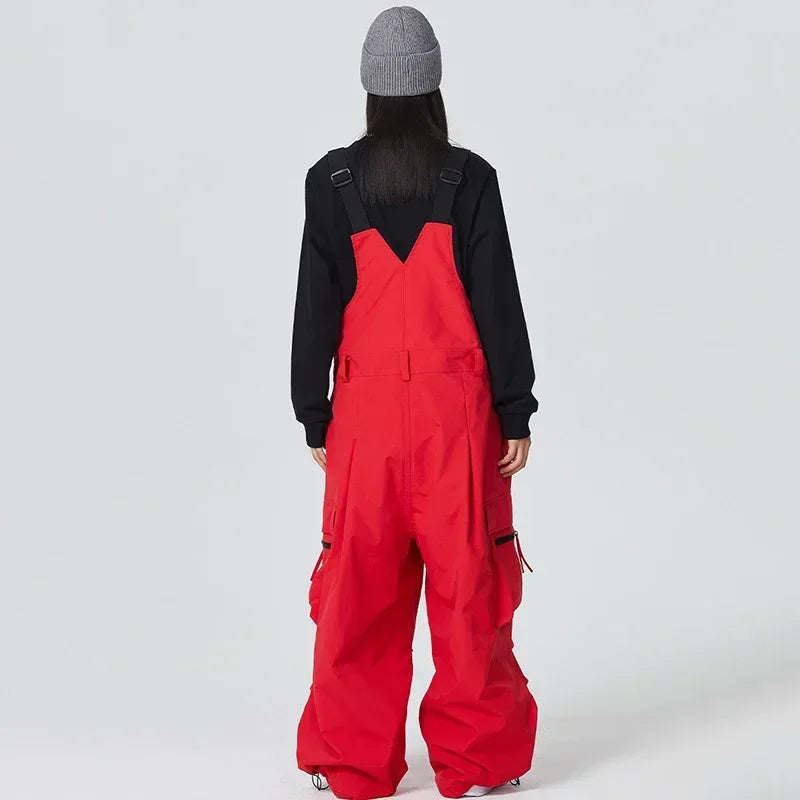 Winter Warm Windproof Skiing Pants Man Snowboard Clothing Woman New Snow Cargo Pants Loose Hip-hop Overalls Alpine Sport Trouser