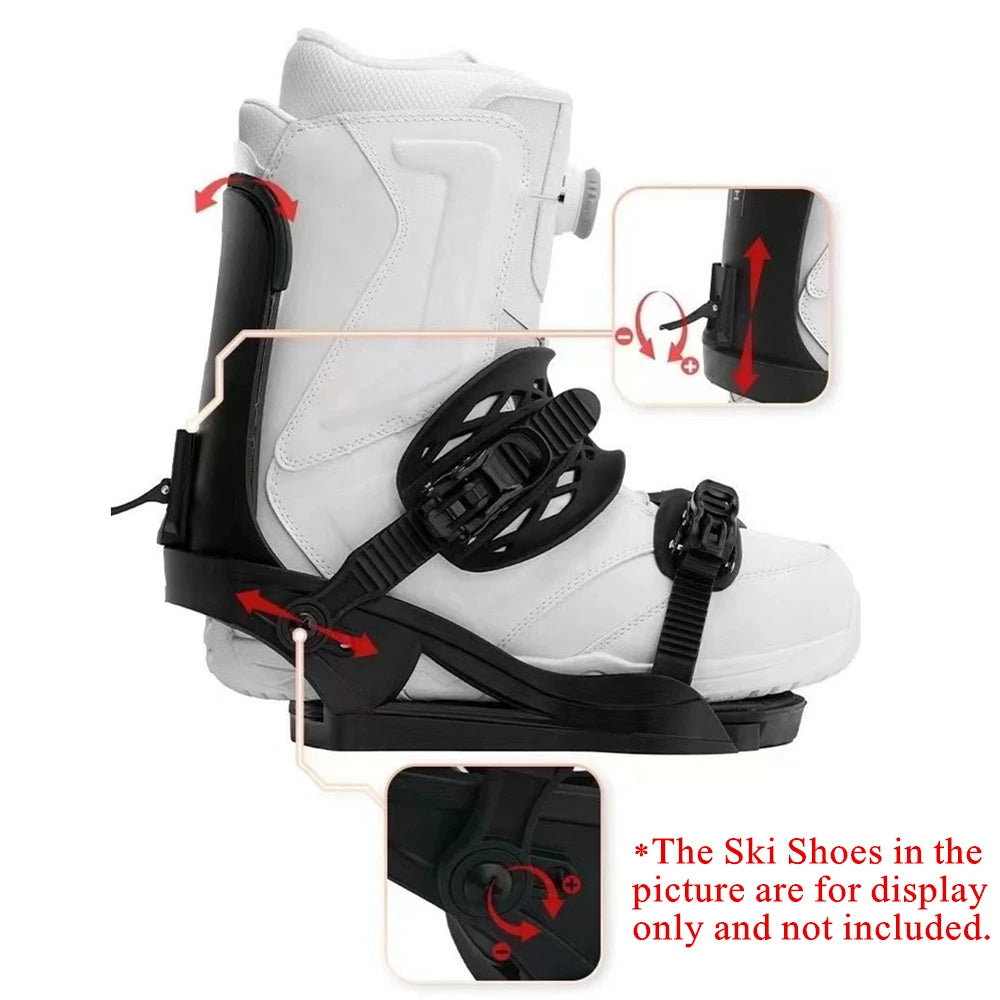 Snowboard Bindings 3D Fully Adjustable Wrapped Binding Shock-absorbing and Comfortable Base