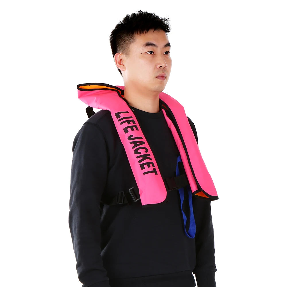 Manual Inflatable Life Jacket Adult Life Vest Water Sports Swimming Fishing Survival Jacket