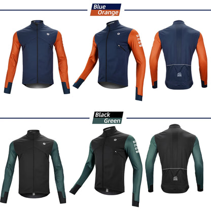 DAREVIE Cycling Men's Jacket WindProof Fleece Pro Cycling Jackets Longsleeve Warm Soft Brushed Pro Breathable Bicycle Clothing