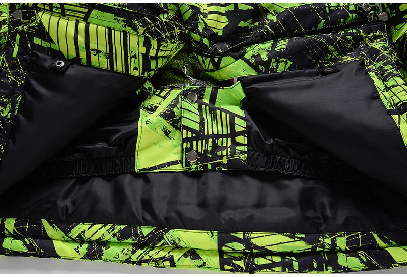 New Men's Snowboarding Ski Jacket Winter Outdoor Warm Windproof Waterproof Breathable Ski Clothes Male Skiing Ski Coat
