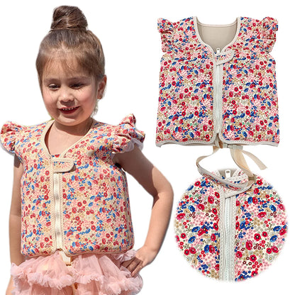 Kids Life Vest Toddlers Swim Vest Cartoon Swimsuit Children Swimming Aid Buoyancy Floatation Jackets Swimming Pool Accessories