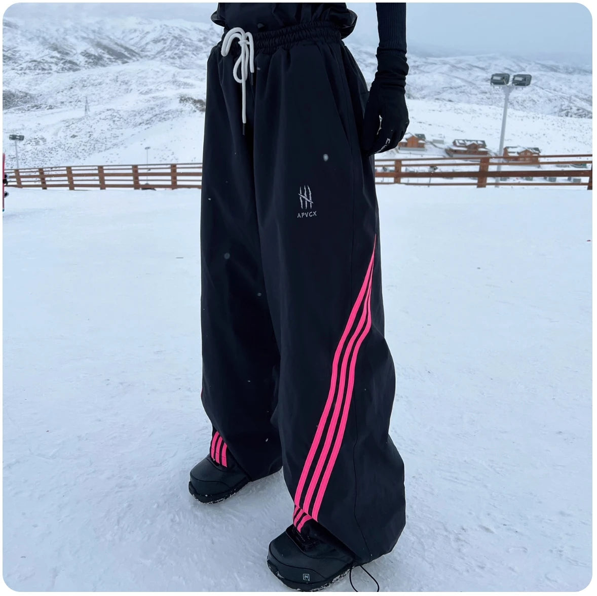 APVCX 2025 Unisex 3L Hard Shell Ski Pants Fully Taped Seam Waterproof & Windproof Unisex Snowboard & Ski Pants for Men Women