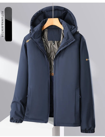 Men's Winter Outdoor Coat Waterproof Windproof Warm Thick Jacket Men Unisex Hiking Camping Skiing Climbing Windbreaker Overcoat