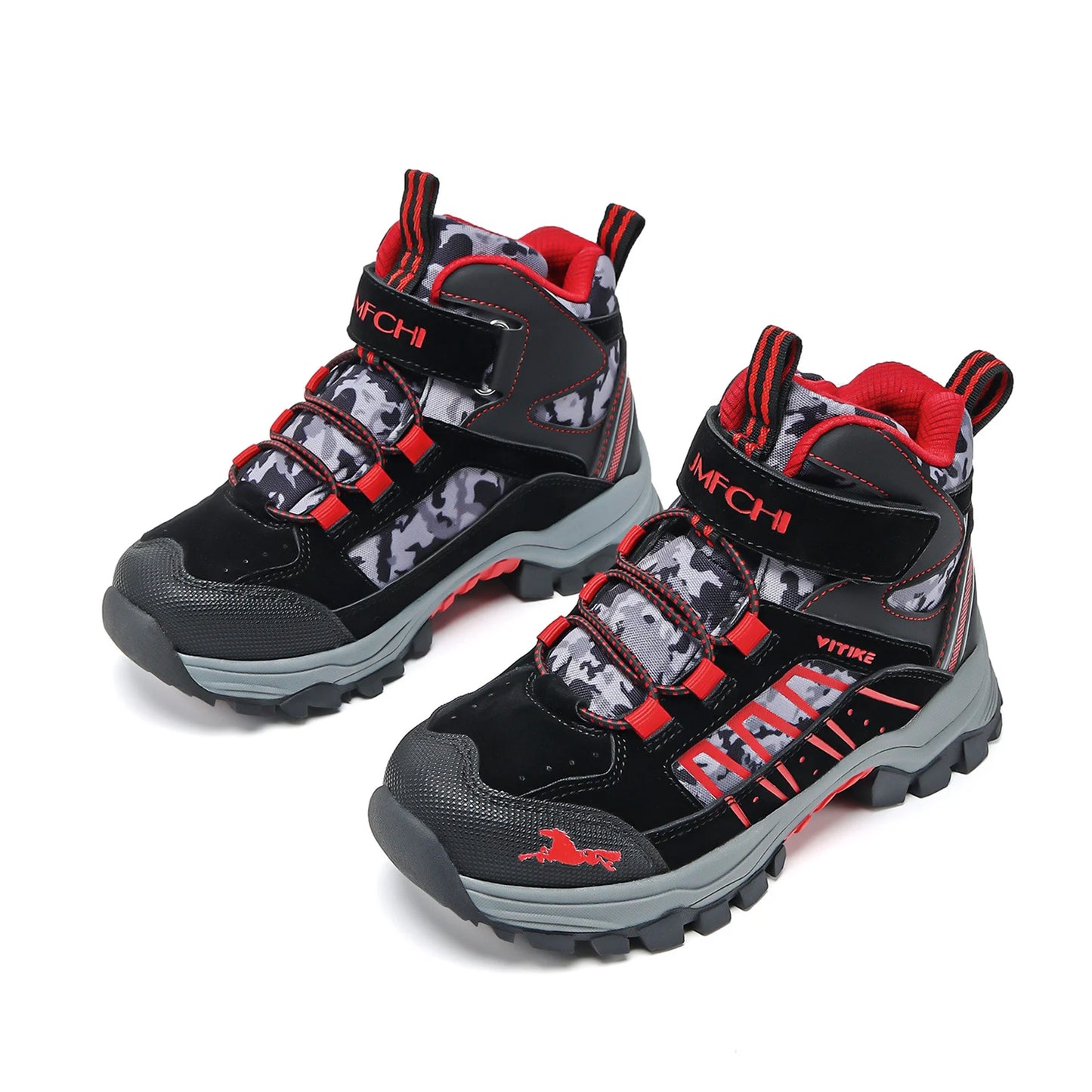 Kids Hiking Boots Boys Girls Outdoor Walking Climbing Sneaker Comfortable Snow Shoes Hiker Boot Antiskid Steel Buckle Sole