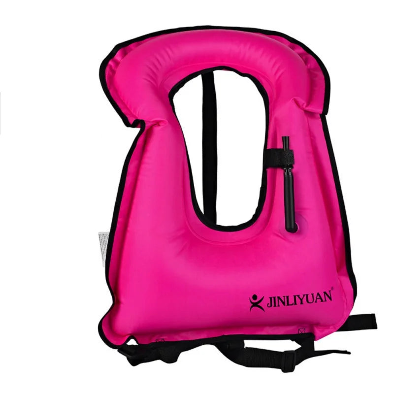 Portable Snorkeling Vest Life Jacket Inflatable Swim Vest Swimming Jackets for Men Women Gear For Outdoor Water Sports Safety