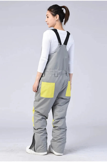 New Men and Women Winter Outdoor Ski Pants Windproof Waterproof Warm Breathable Snowboarding Pants Snow Sports Bibs Pants