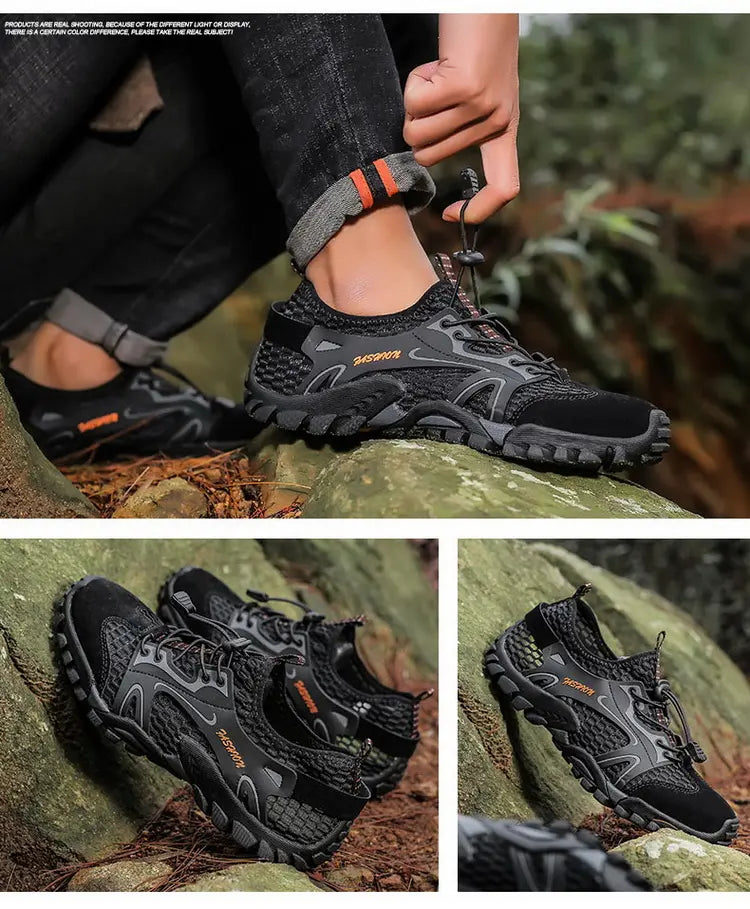 Outdoor  Anti-slip Wear-resistant Shoes for Men Hiking Shoes Jogging Trekking Sneakers Fast Zapatos Outdoor Hombre Invierno