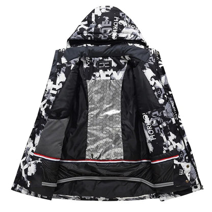 New Male Ski Jacket For Winter Men's Breathable Waterproof Windproof Warm Snowboarding Jacket Outdoor Sports Skiing Tops For Men
