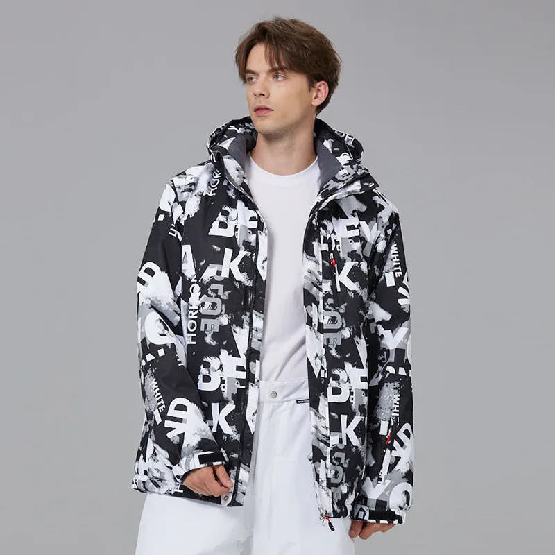 New Male Ski Jacket For Winter Men's Breathable Waterproof Windproof Warm Snowboarding Jacket Outdoor Sports Skiing Tops For Men