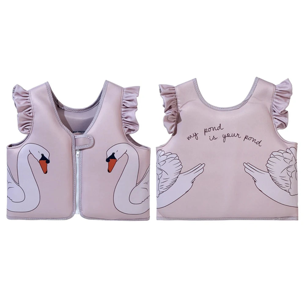 Kids Swim Vest Swim Trainer Vest Cute Swimming Aid Buoyancy Clothing Cartoon Floaties Swimsuit Buoyancy Swimwear for Boys Girls