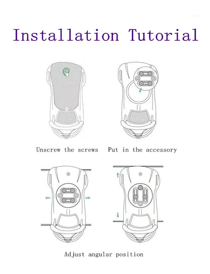 Snowboard Bindings 3D Fully Adjustable Wrapped Binding Shock-absorbing and Comfortable Base