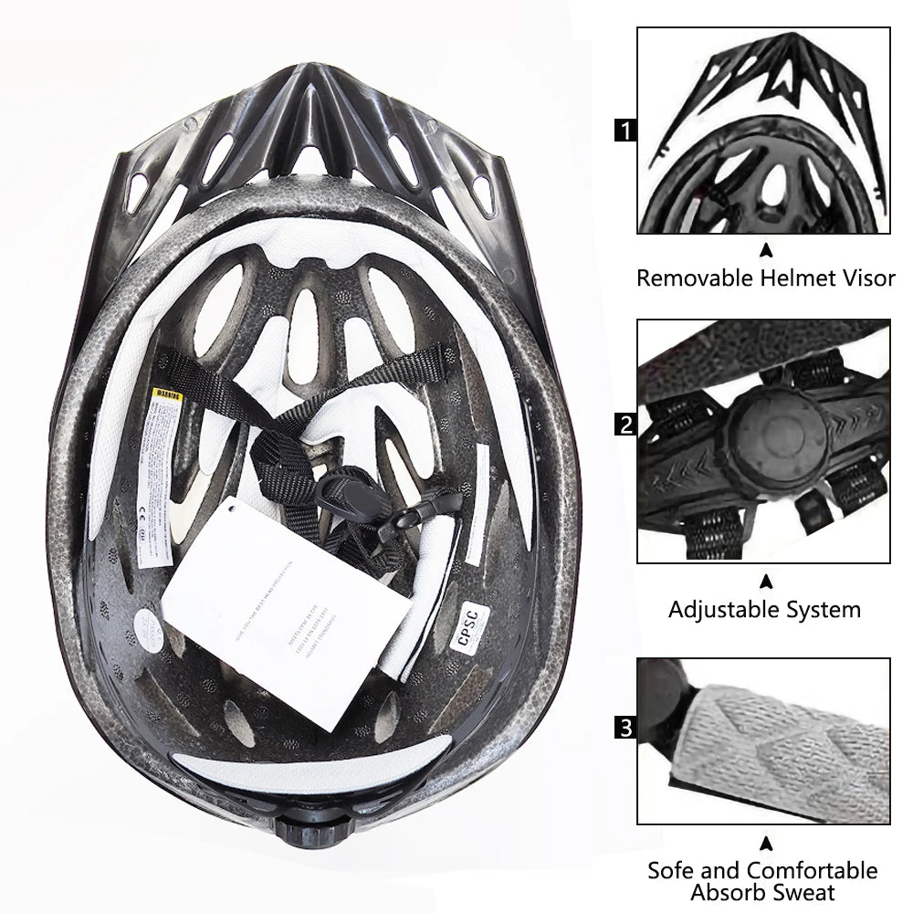 Comfort Lining Lightweight Hollow Riding Safety Head Protection Bicycle Helmets Men Women Bike Helmet