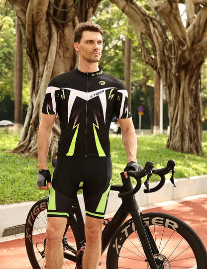 X-TIGER Cycling Shorts Men Gel Pad Bicycle Clothes MTB Road Bike Pants Anti-slip Leg Grips Bike Shorts Summer Outfit Clothes