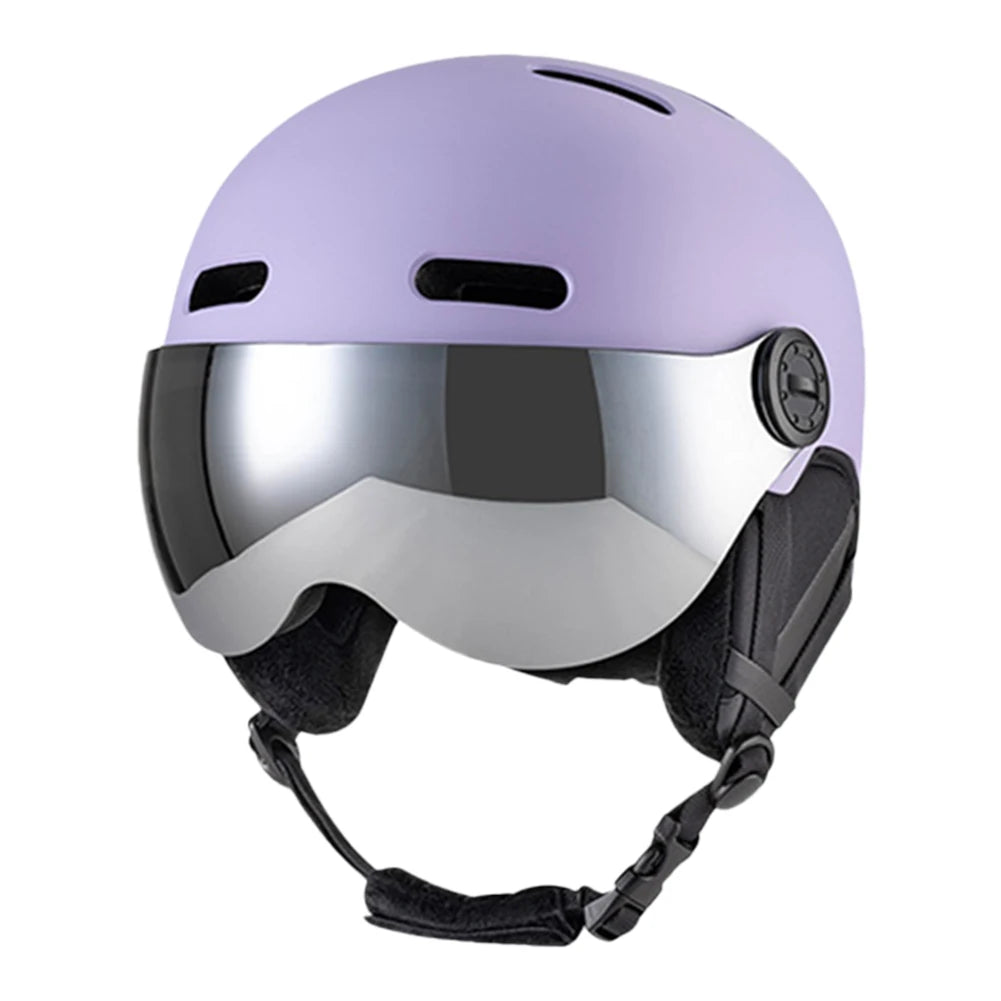 Skiing Helmet Snowboard Helmet With Detachable Glasses Winter Outdoor Sports Ski Helmet Safety Skateboard Skiing Snowboard Snow