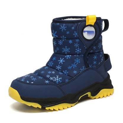 Hot Sell Girls Boots Children Snow Boots For Boys Fashion Sneakers Winter Kids Warm Snow Boots Sport Fashion Leather Shoes